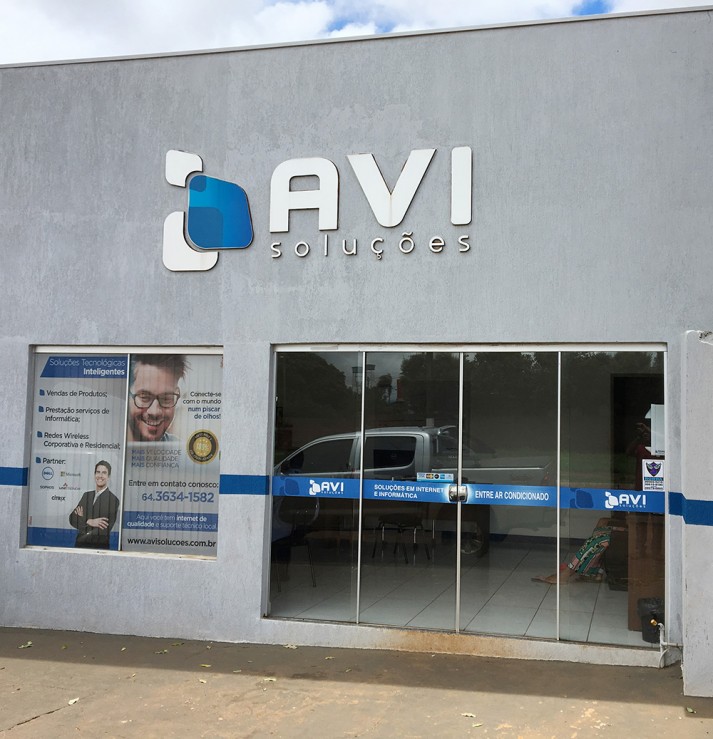  Front Sign - AVI Building (Before) 